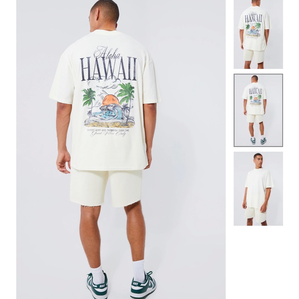 Boohoo tee shirt.Fits oversized so i would recommend a true size medium or large